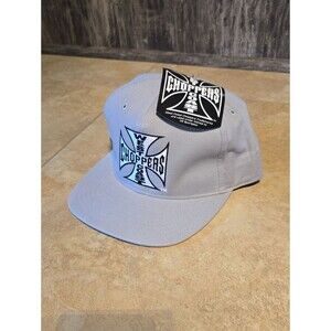 Vintage NWT West Coast Choppers Gray Snapback Hat Gray